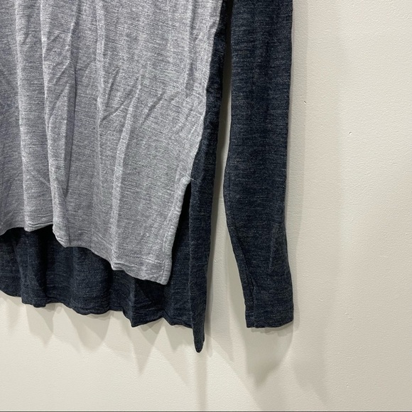 Madewell Anthem V-Neck Colorblock Long Sleeve Tee - Picture 4 of 6